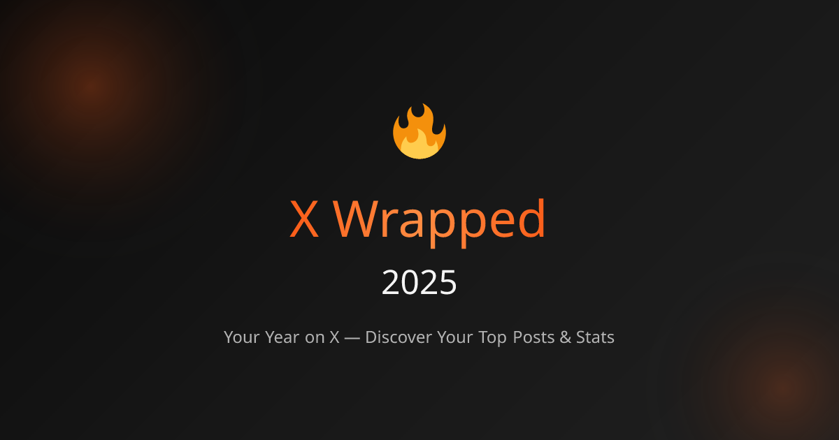 X Wrapped 2025 | Your Year on X
